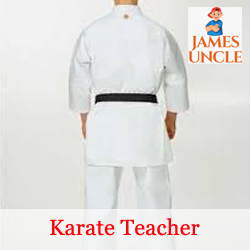 Karate teacher Mr. Raju Biswas in Canning Town